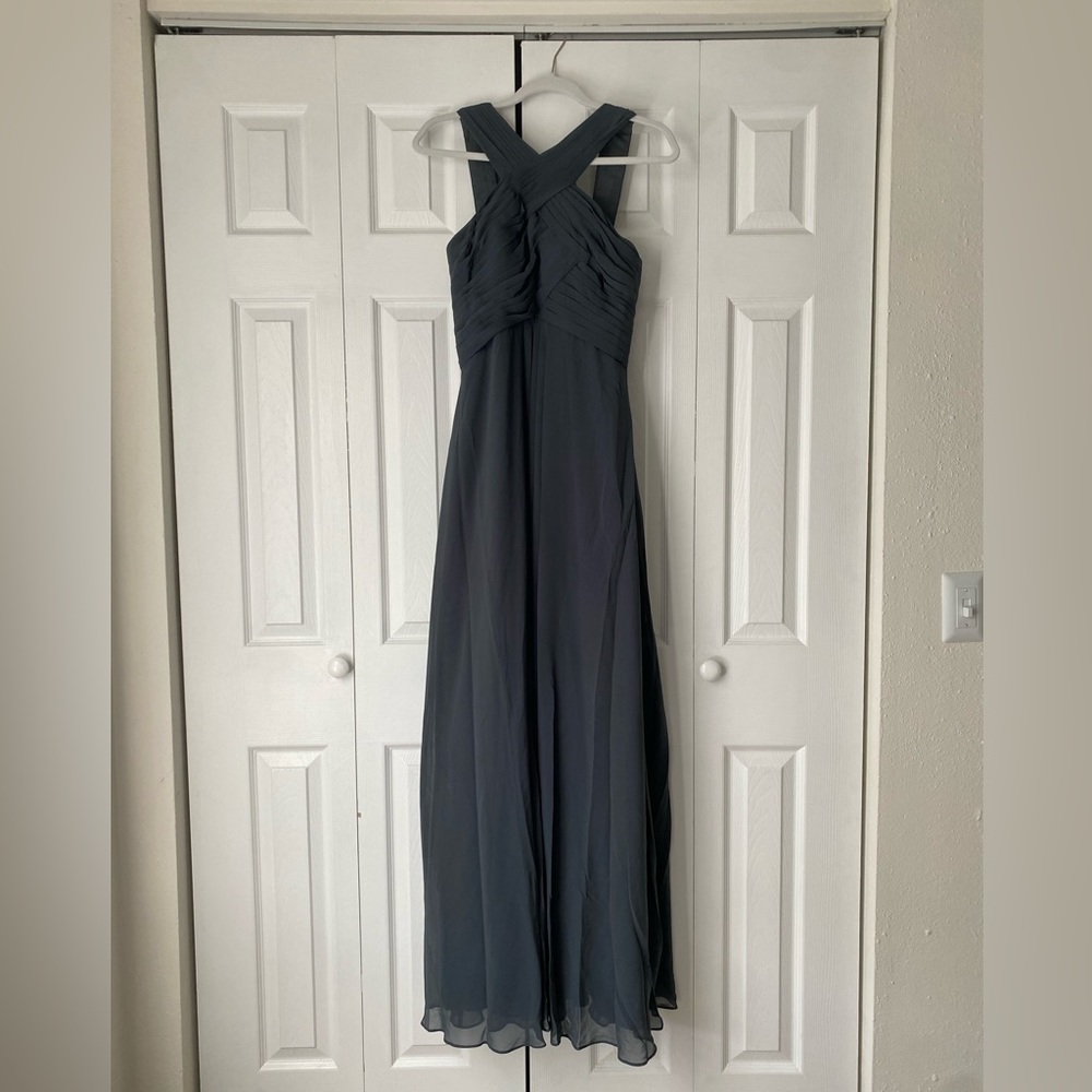 OBO Azazie Kaleigh chiffon dress